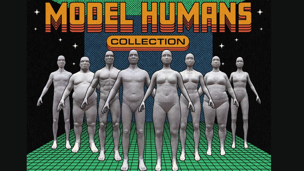 3d model male body base mesh