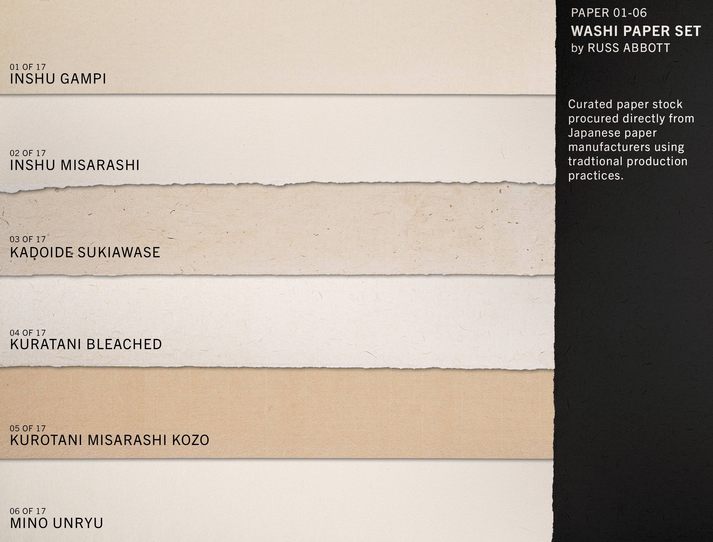 The Washi Set | Japanese Watercolor Papers and Brushes