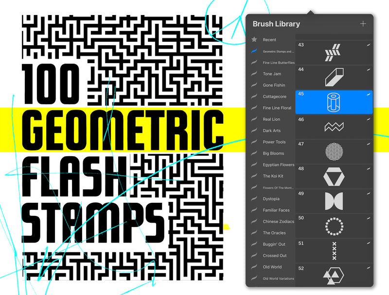 Flash Stamps - Geometric Stamps & Patterns - Tattoo Smart