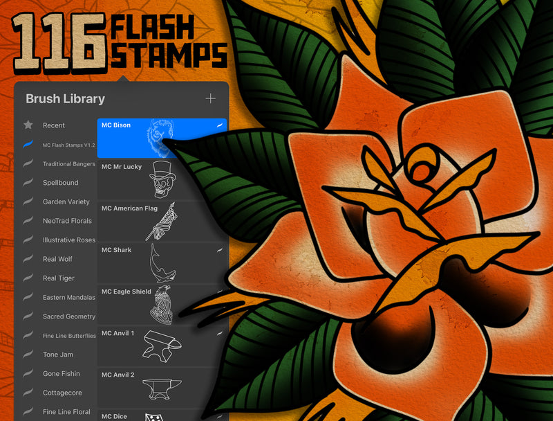 Flash Stamps - MC Flash Stamps - Tattoo Smart