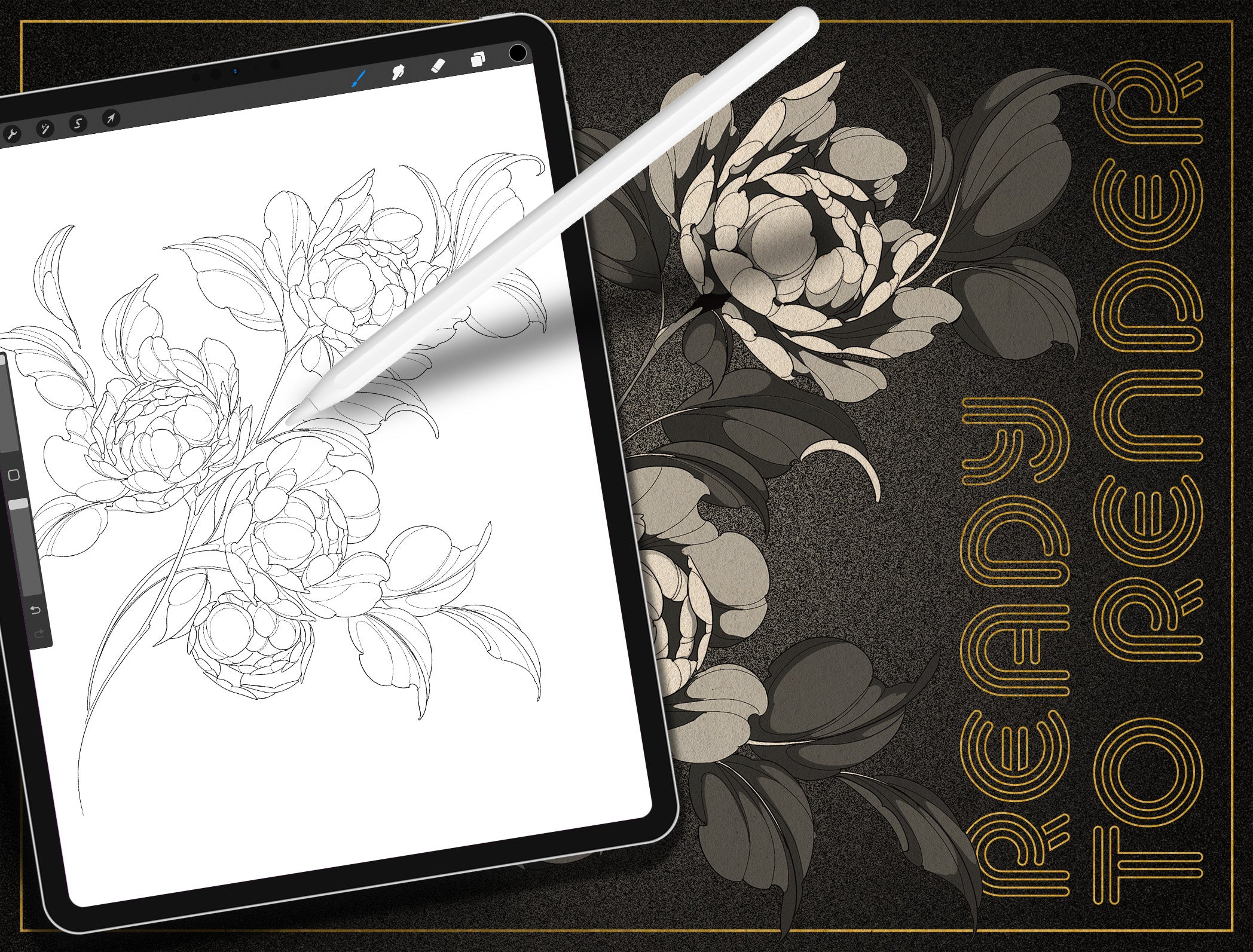 Flash Stamps - Fine Line Flora & Fauna - Tattoo Smart