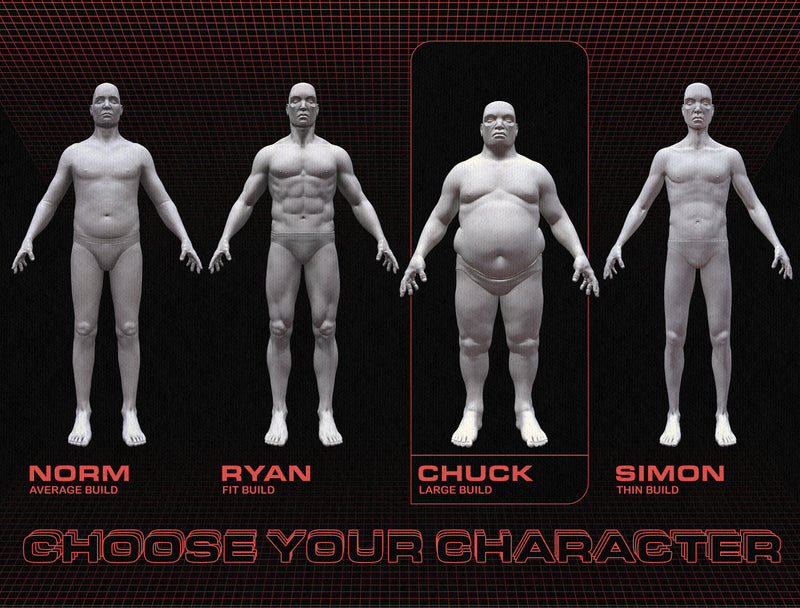 3D Model - Model Humans: Chuck - Tattoo Smart