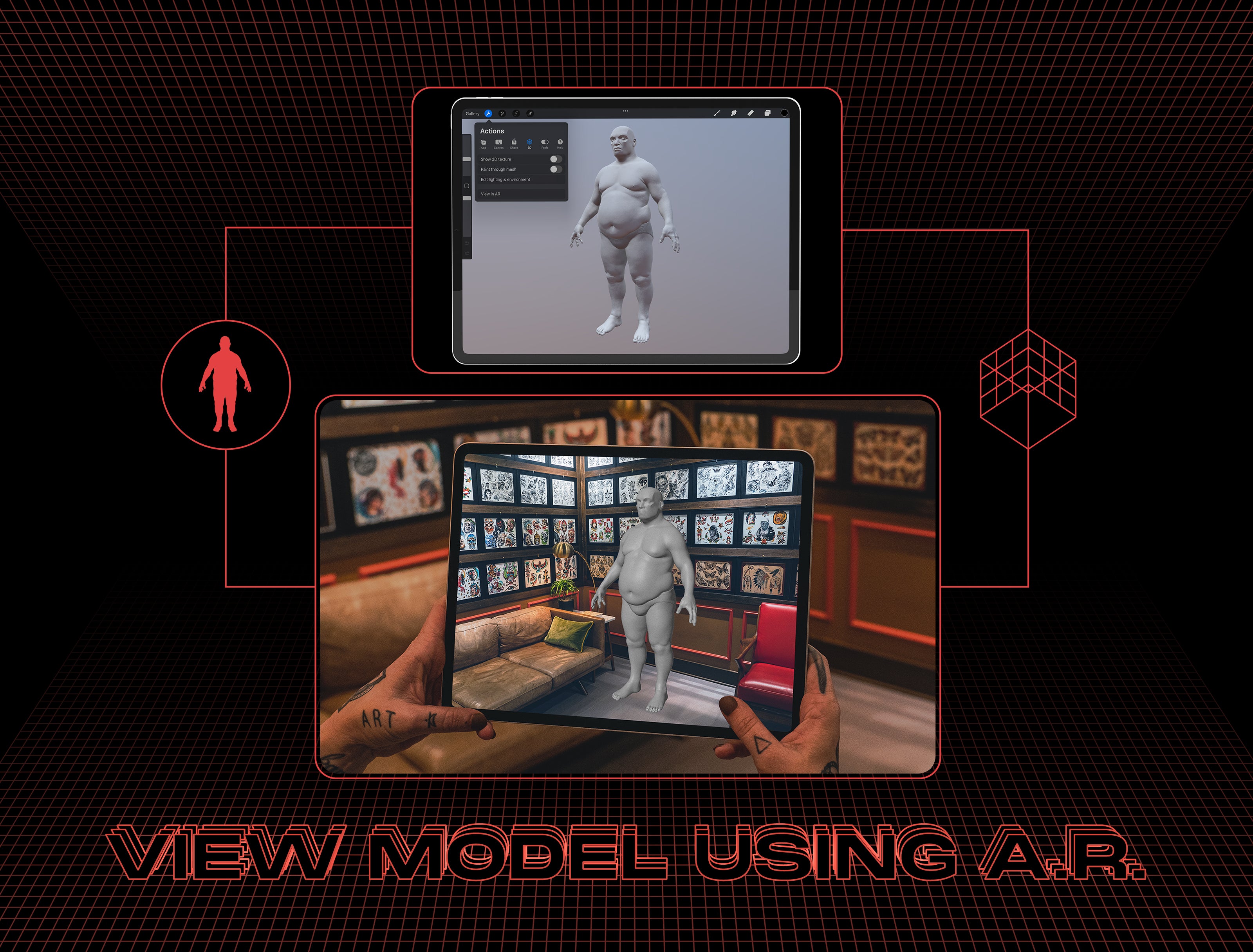 3D Tattoo Models| Model Humans Collection | Tattoo Smart