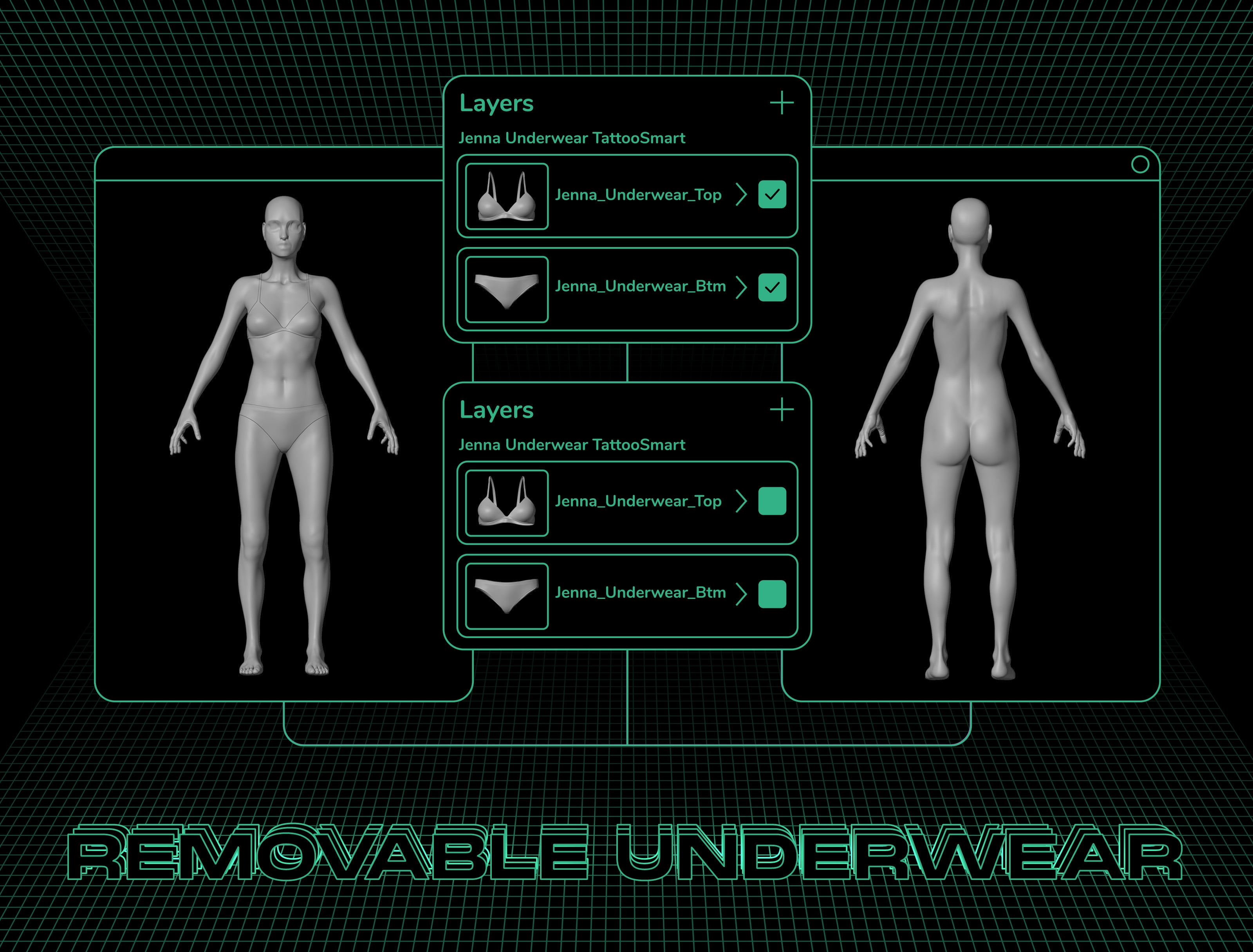 3D Tattoo Models| Model Humans Collection | Tattoo Smart