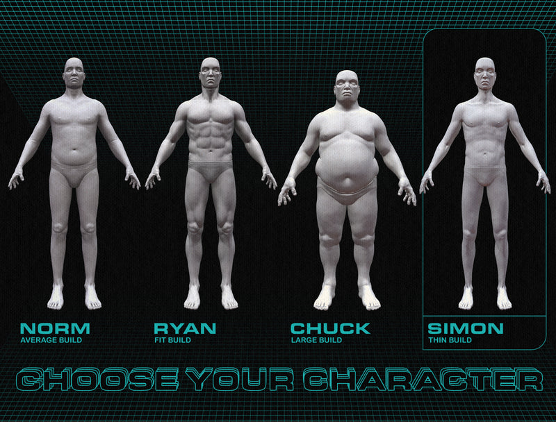 3D Model - Model Humans: Simon - Tattoo Smart