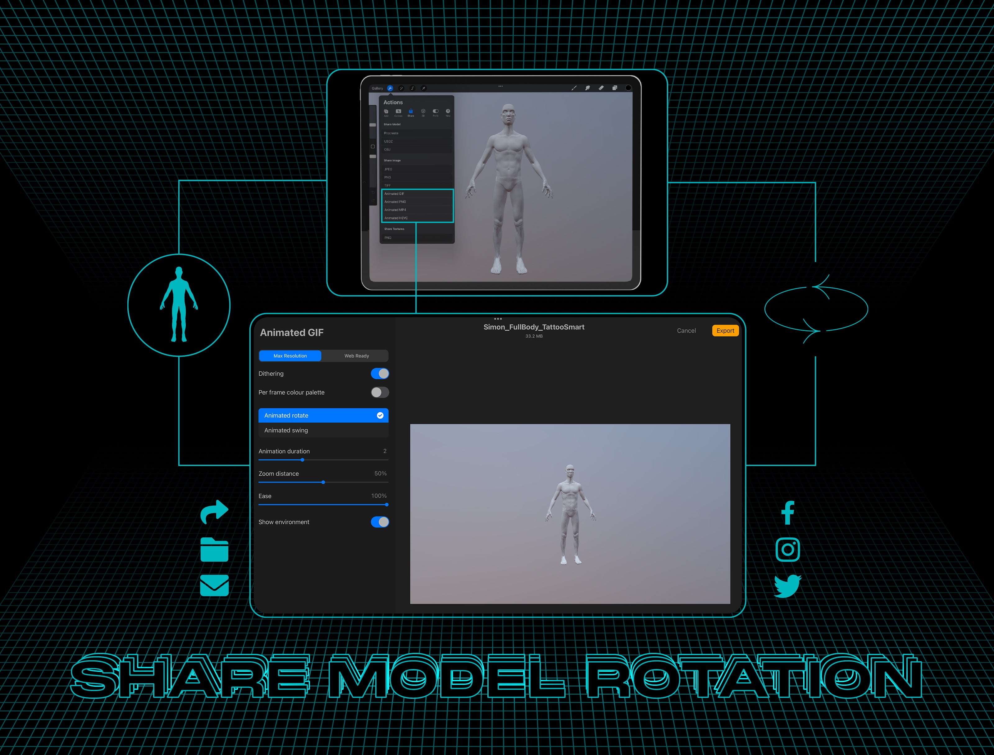 3D Tattoo Models| Model Humans Collection | Tattoo Smart