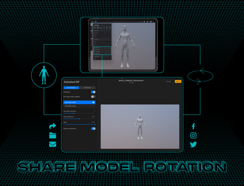 3D Tattoo Models| Model Humans Collection | Tattoo Smart