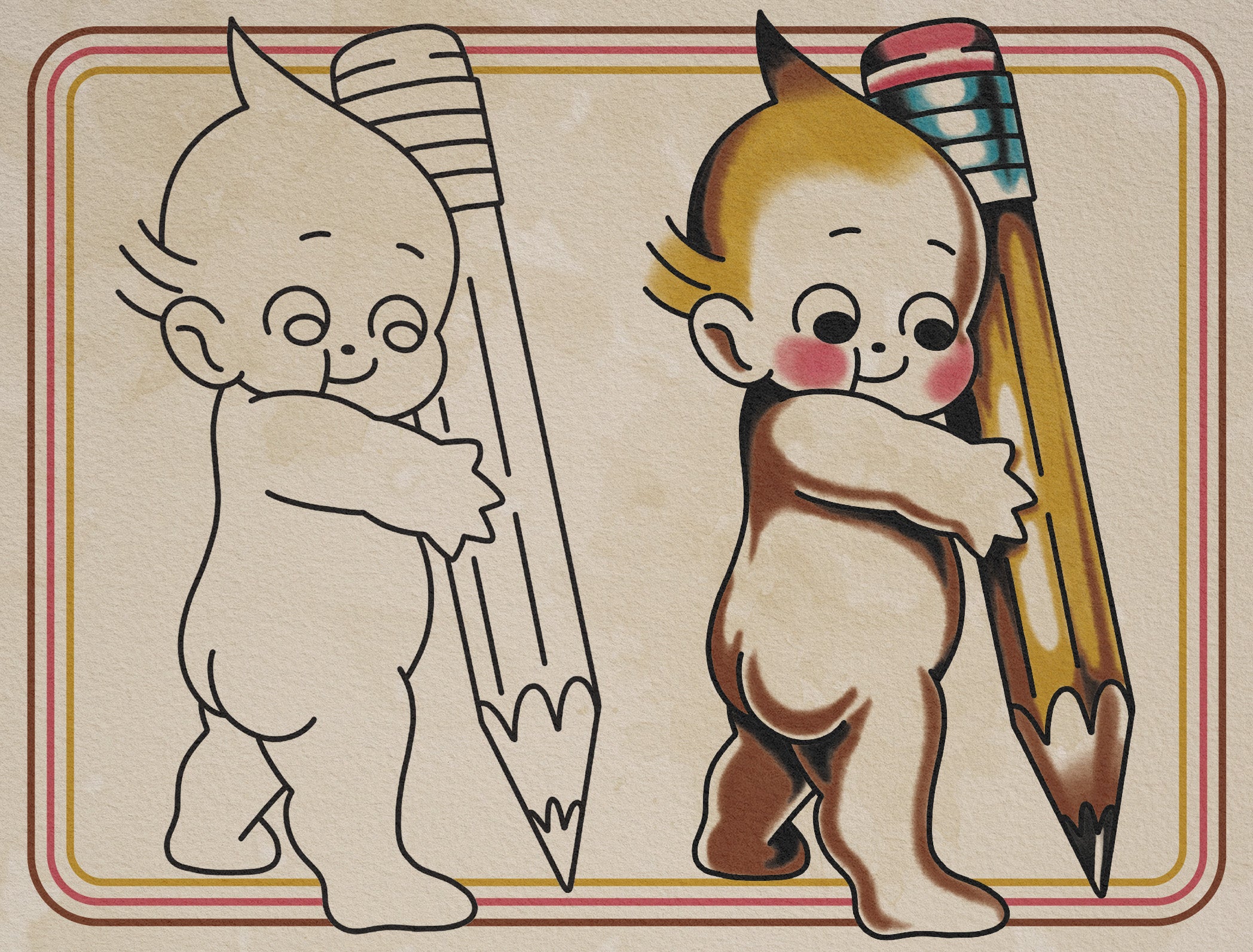 Cute Traditional Flash |Tattoo Smart