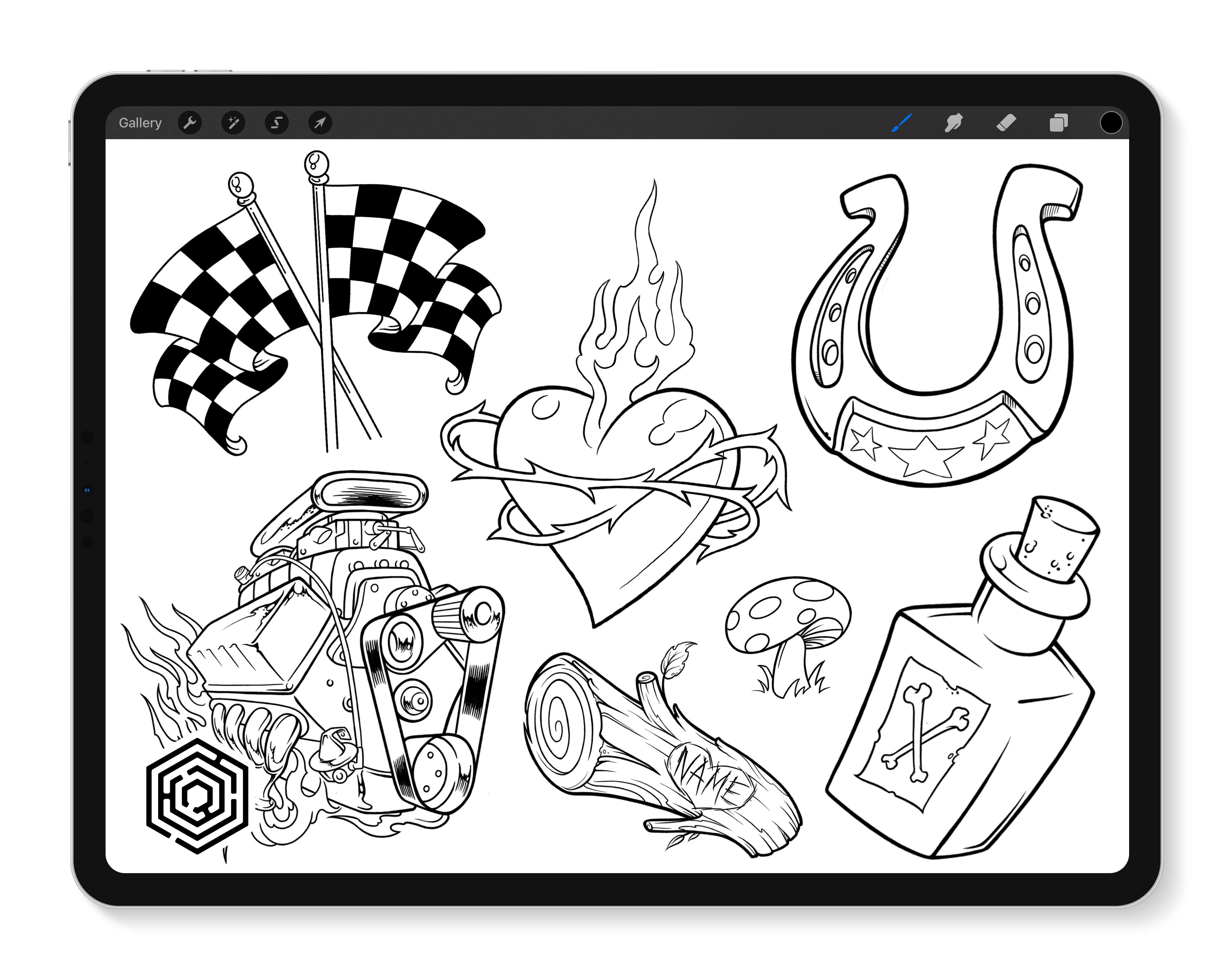 90s Flash Stamps | Tattoo Smart