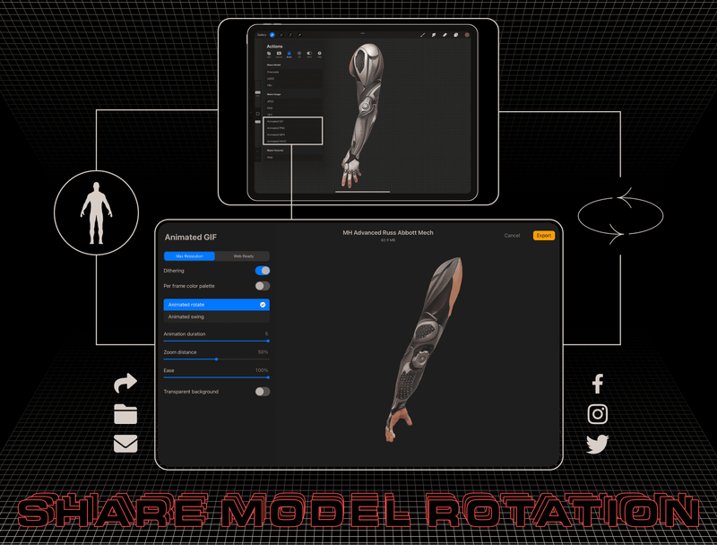 3D Model - Model Humans: Advanced 3D Body Parts - Tattoo Smart