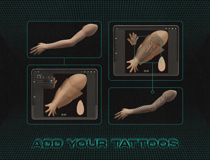 Procreate 3D Models of Humans | Simon | Tattoo Smart