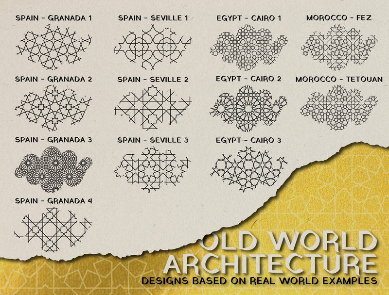 Brush Set - Old World Geo - Tattoo Smart