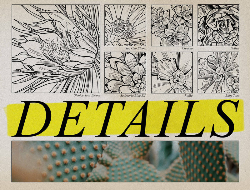 Flash Stamps - Botanical Archive - Tattoo Smart