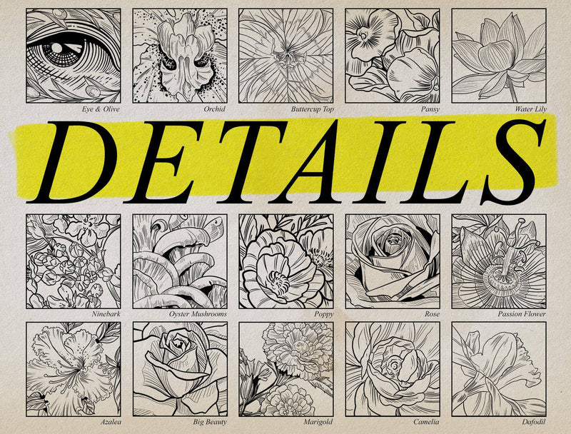 Flash Stamps - Botanical Archive - Tattoo Smart