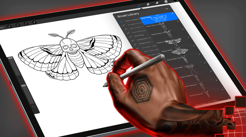 Flash Stamps - Moth vs. Butterfly - Tattoo Smart