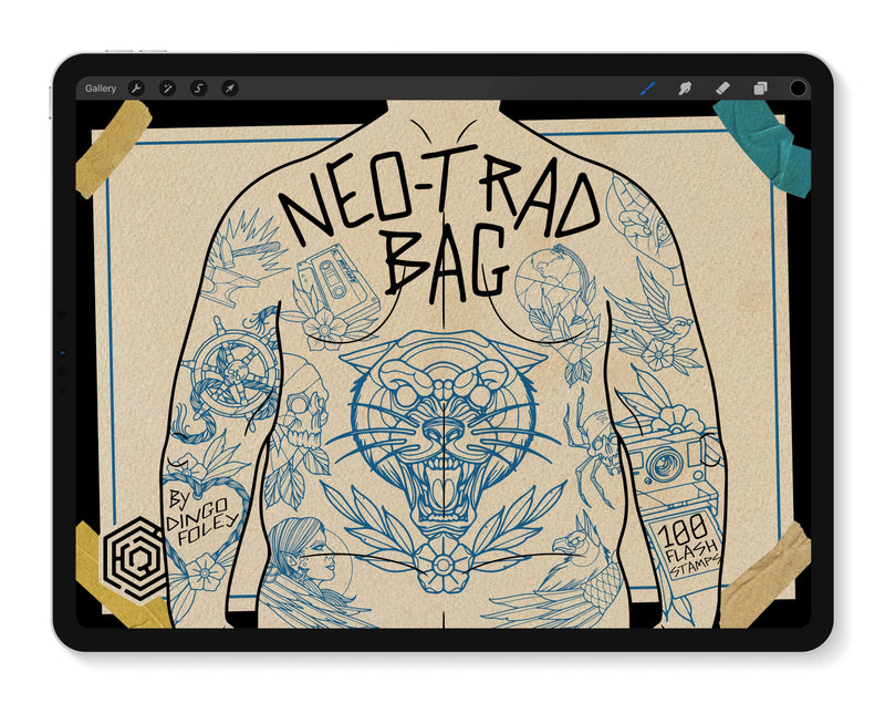 Flash Stamps - Neo-Trad Bag - Tattoo Smart