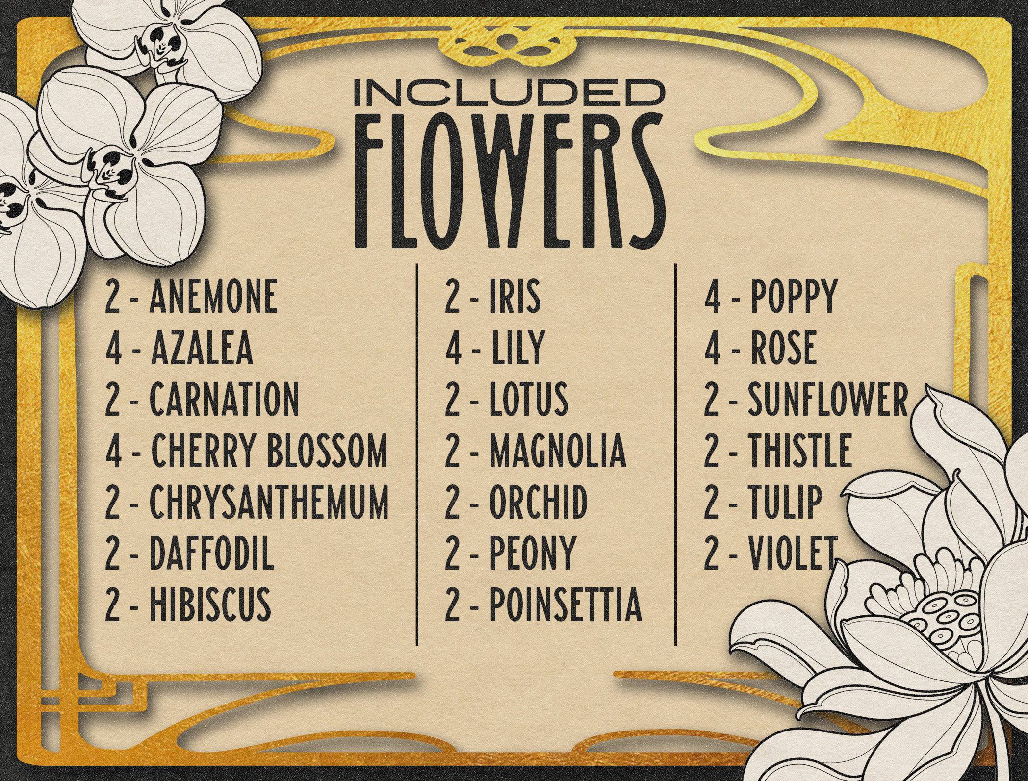 Flash Stamps - Neo-Trad Florals - Tattoo Smart