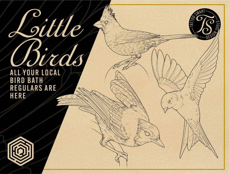 Flash Stamps - The Aviary - Tattoo Smart