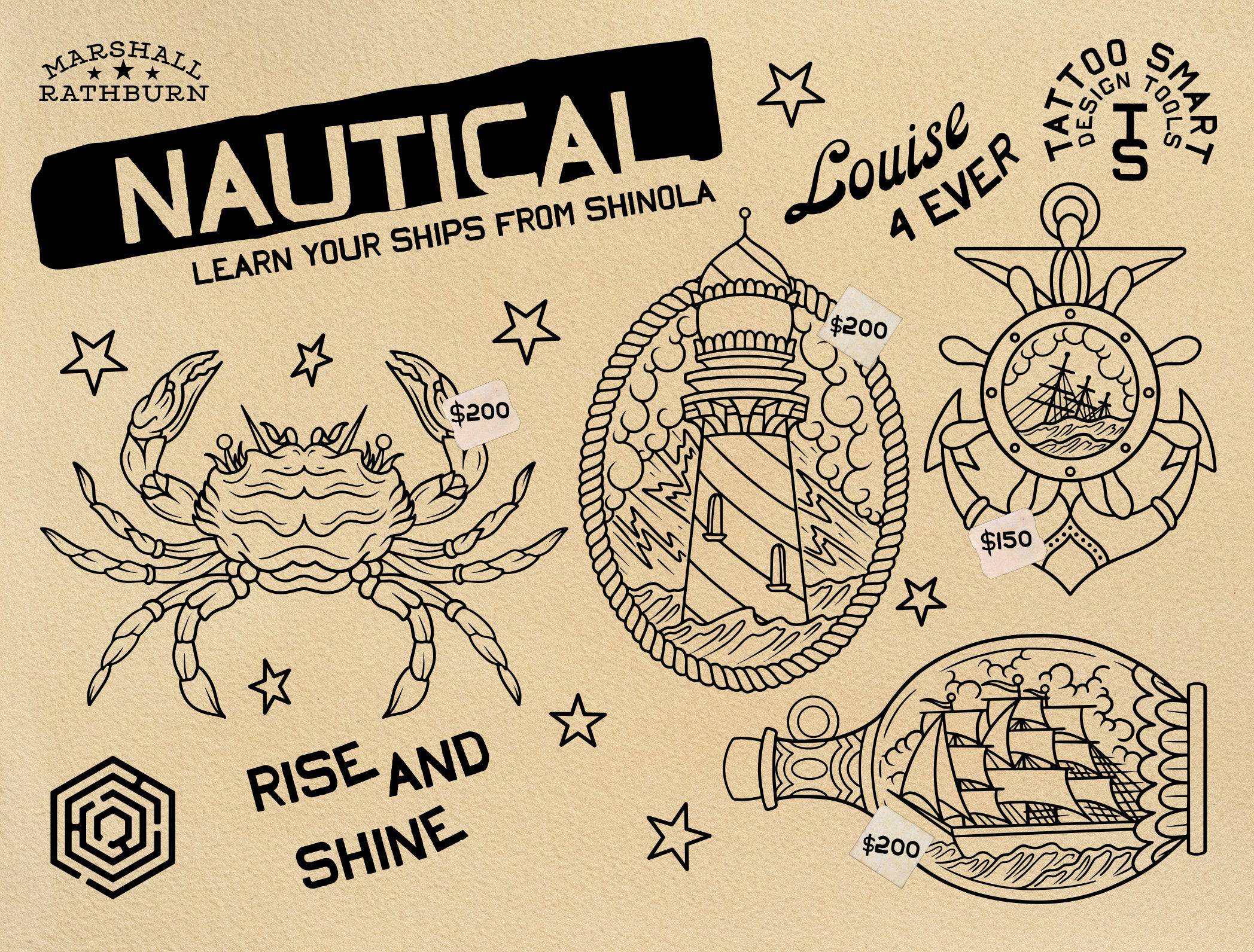 Flash Stamps - Trad Bag - Tattoo Smart