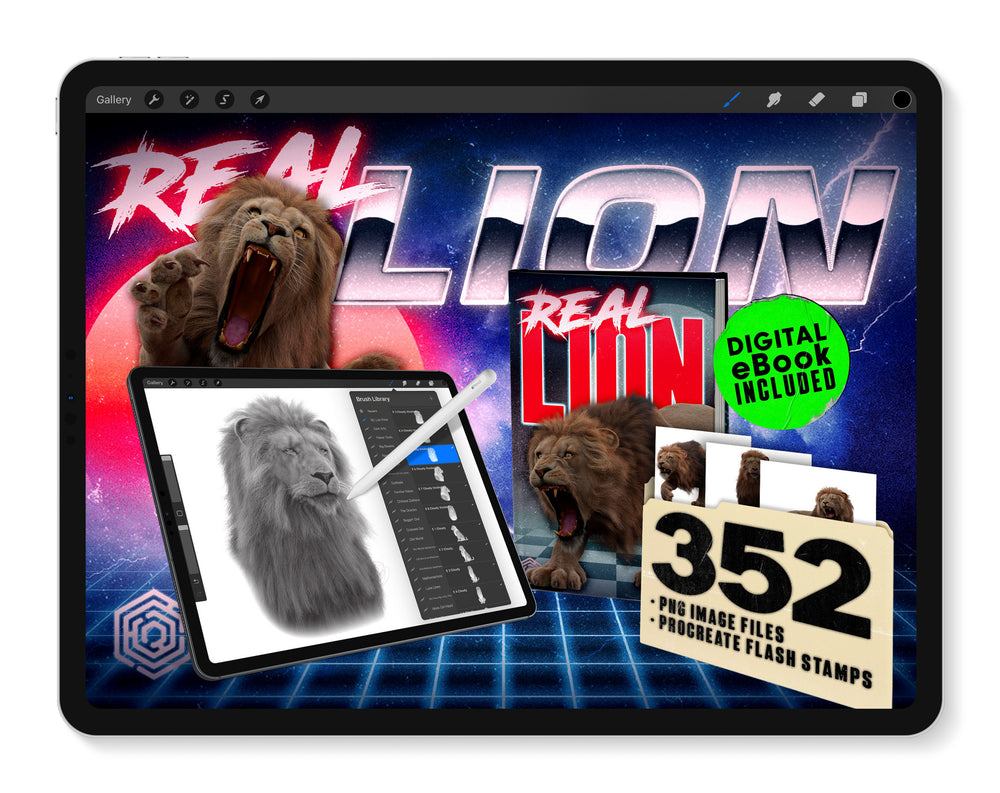 Asset Library - REAL Lion - Tattoo Smart