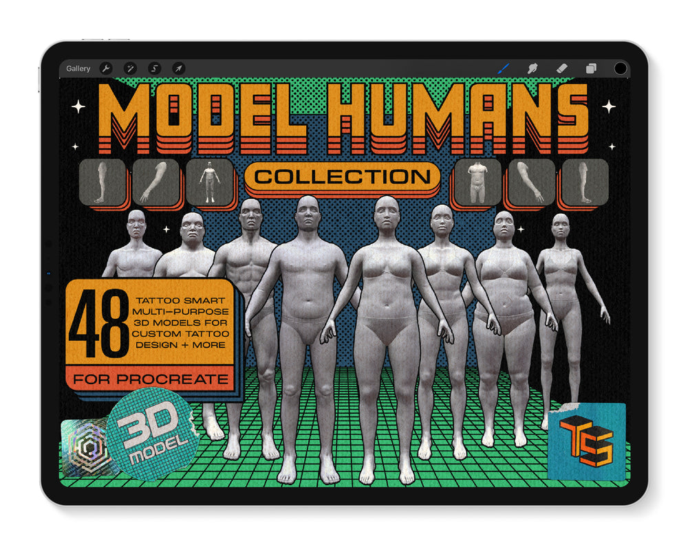 3D Tattoo Models| Model Humans Collection | Tattoo Smart