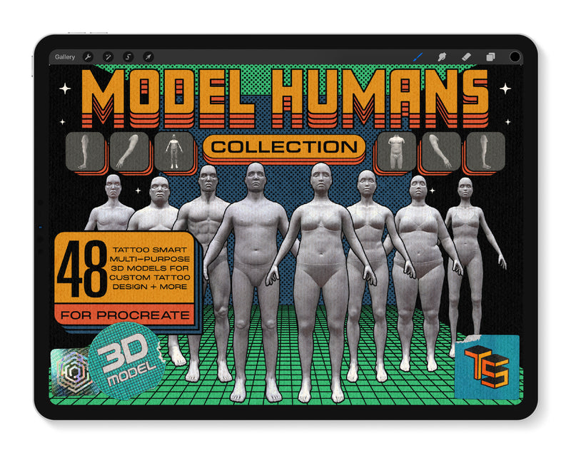 3D Tattoo Models| Model Humans Collection | Tattoo Smart