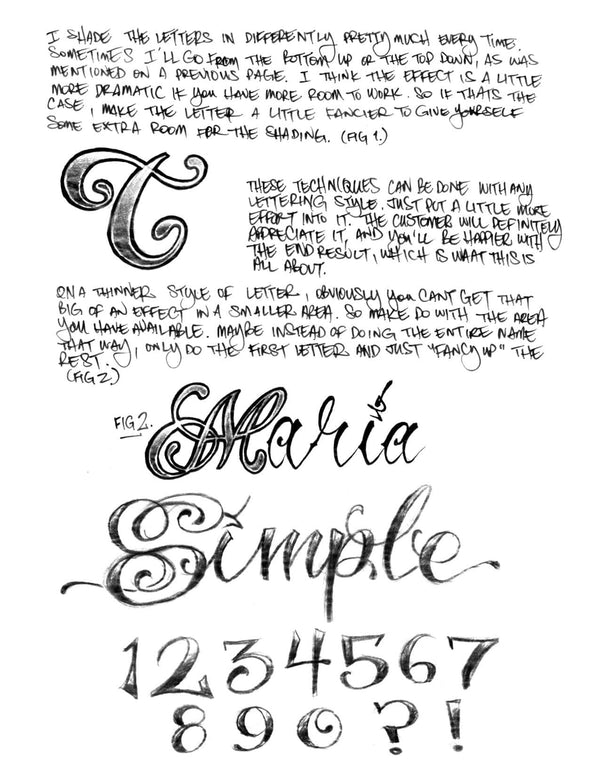 Lettering Guides 1-3| Lettering Guides 1-3 | Tattoo Smart