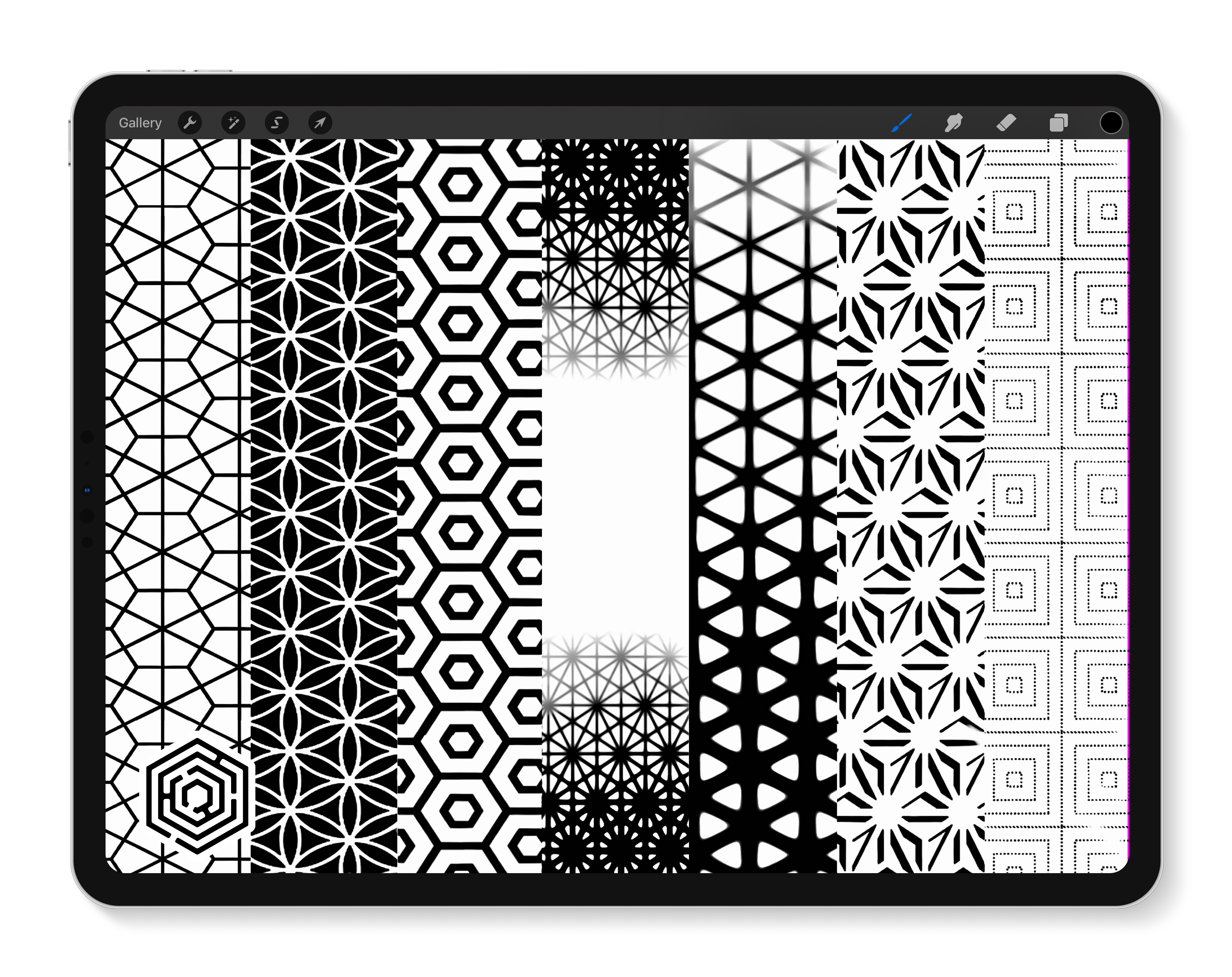 Simple Geometric Pattern Stencil