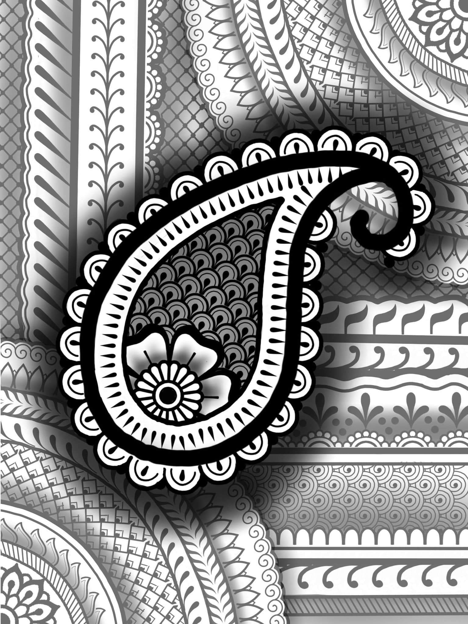 Henna Flowers and Paisley Mehndi Tattoo Doodles. Stock Vector by  ©JuliaSnegireva 56474723