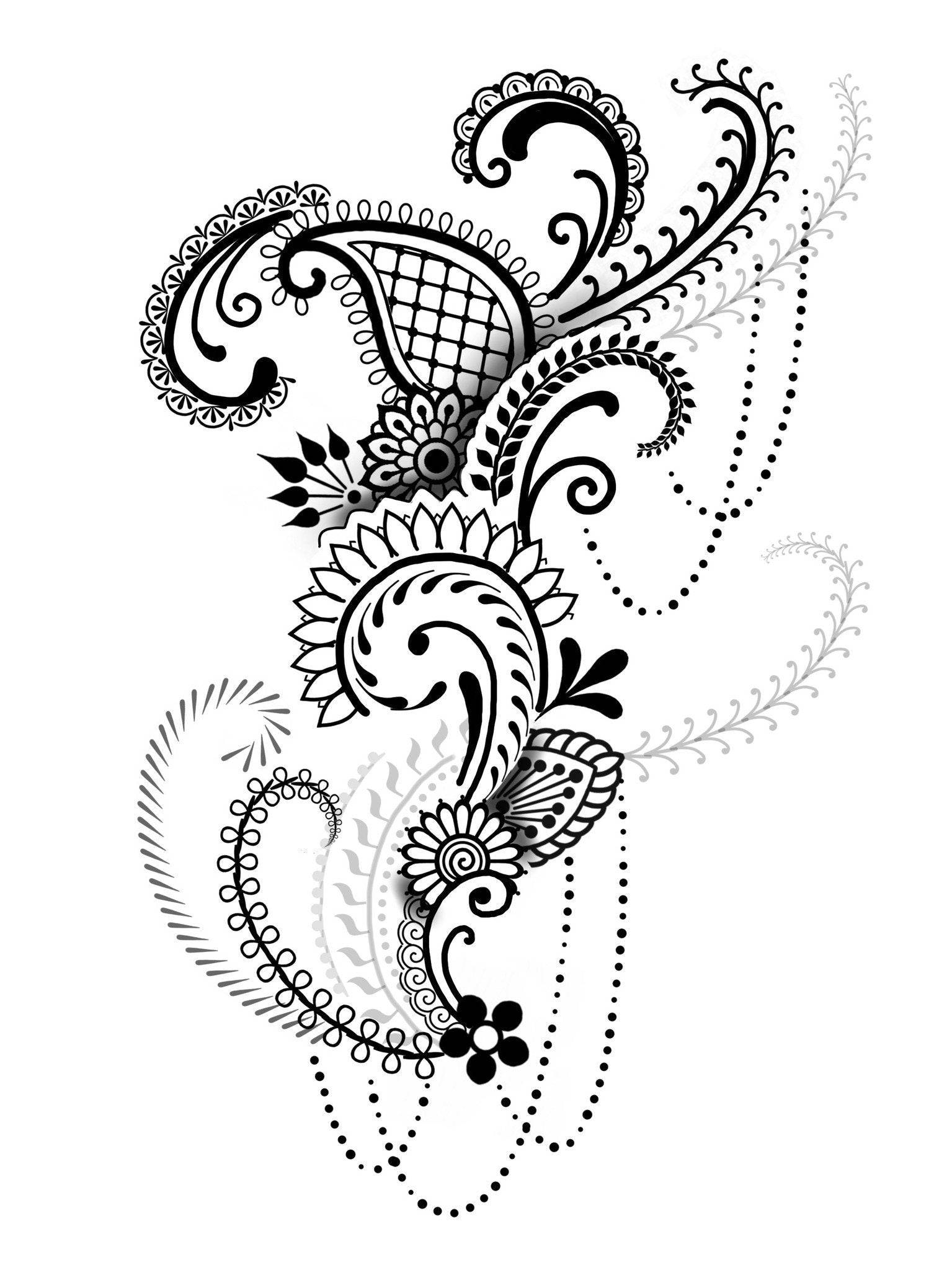 New Simple Flower Tattoo Mehndi Design || Stylish Henna Designs For Girl. -  YouTube