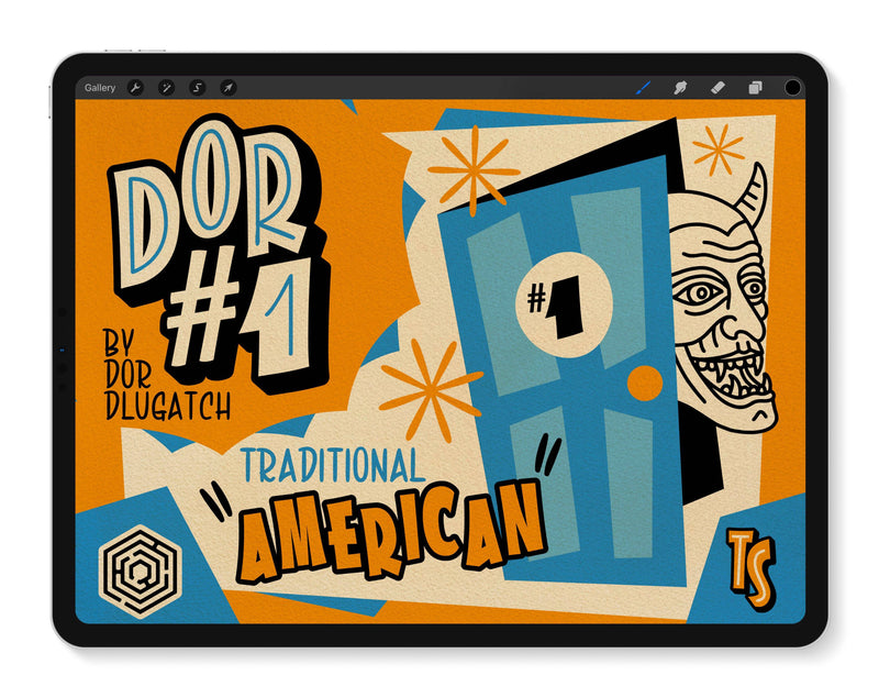 Traditional American Tattoos | Procreate Flash Stamps