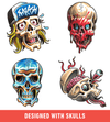 Flash Stamps - Skulls - Tattoo Smart