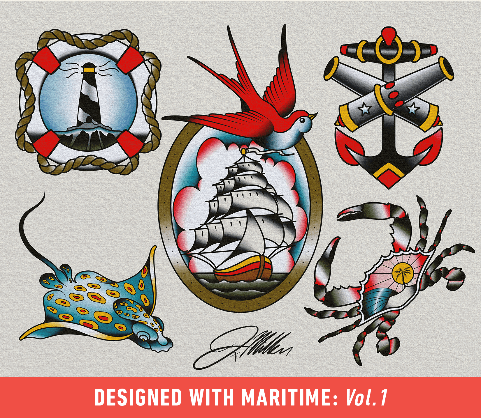 Flash Stamps - Maritime Vol. 1 - Tattoo Smart