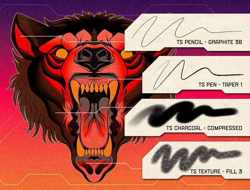 Procreate Brushes by Mike Stockings | Tattoo Smart