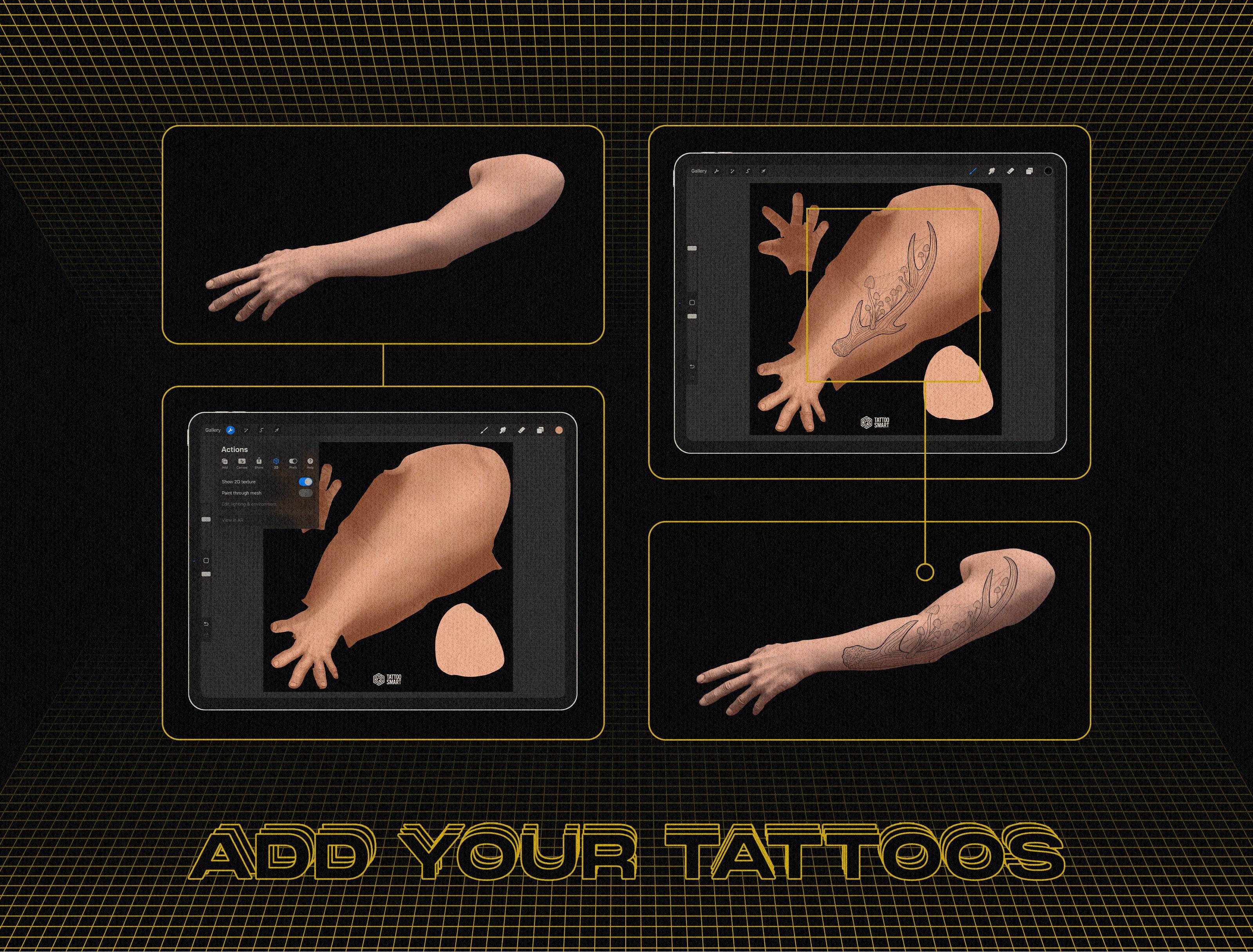 3D Model - Model Humans: Norm - Tattoo Smart