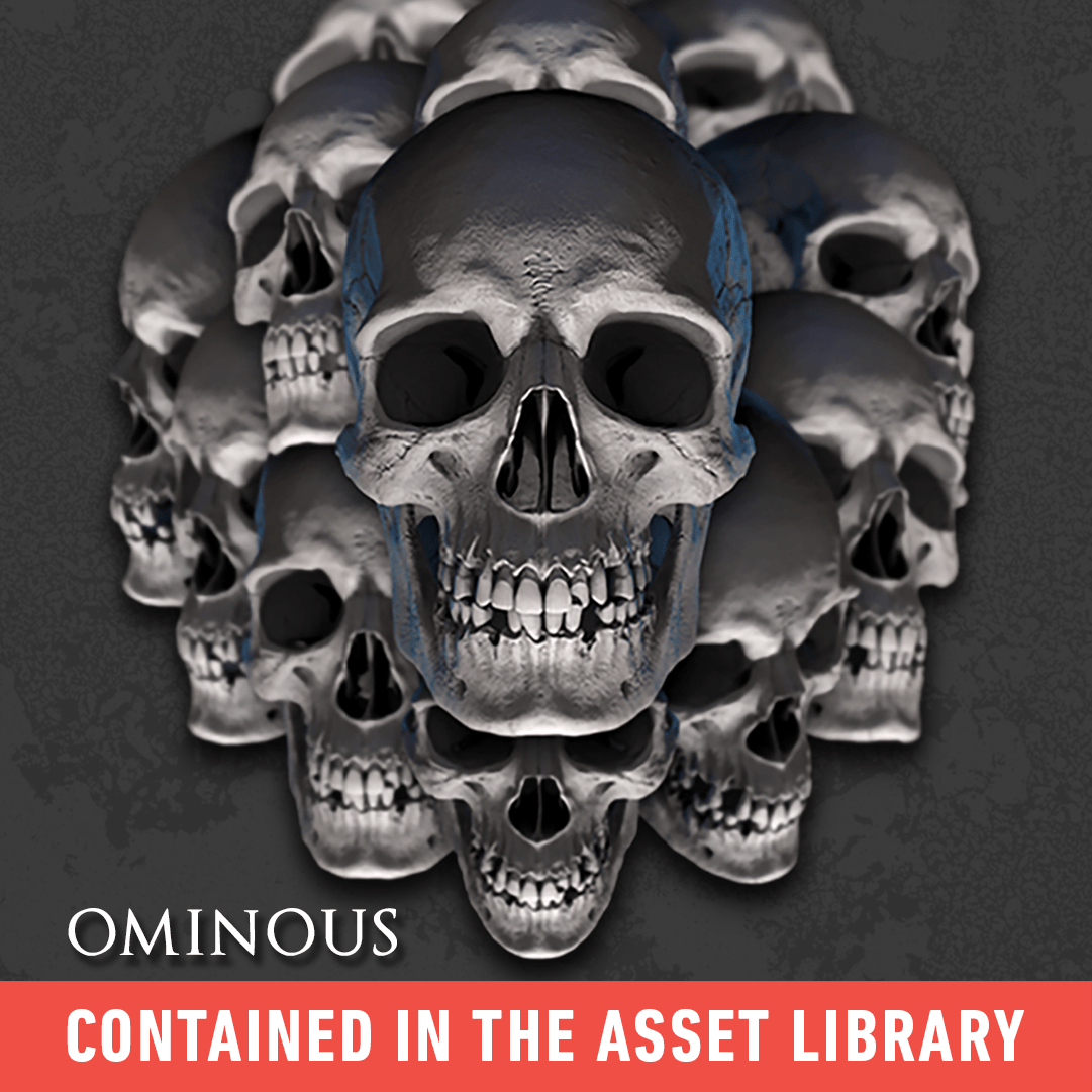 Brush Set + Asset Library: Pile of Skulls by Javi Antunez Brush Set + Asset Library: Pile of Skulls by Javi Antunez