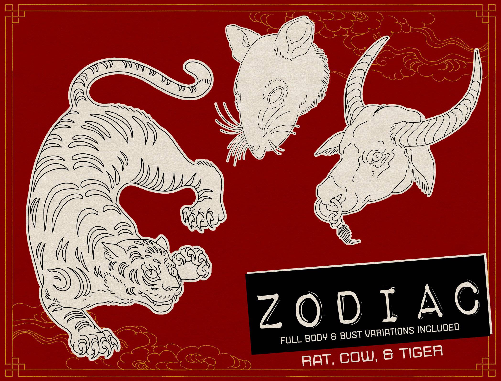 Chinese Zodiac Tattoo Tiger by visuallyours on DeviantArt