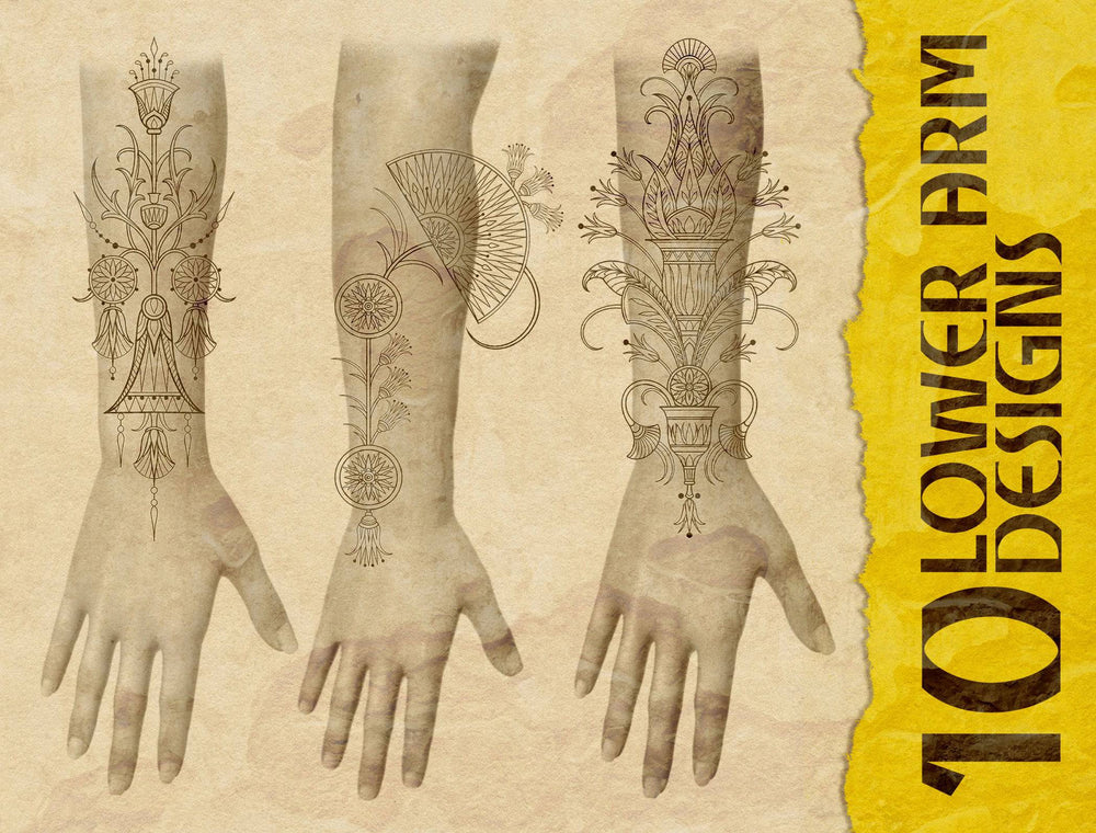 Fine Line Flower Tattoo | Egyptian Flowers | Tattoo Smart