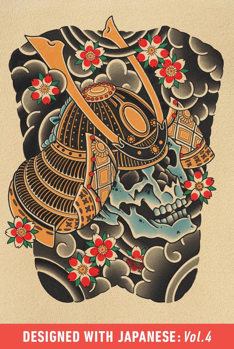 samurai tattoo stencil