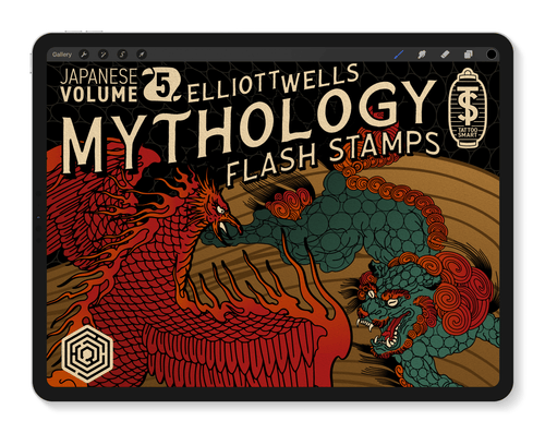 Flash Stamps - Japanese Vol. 5: Mythology - Tattoo Smart