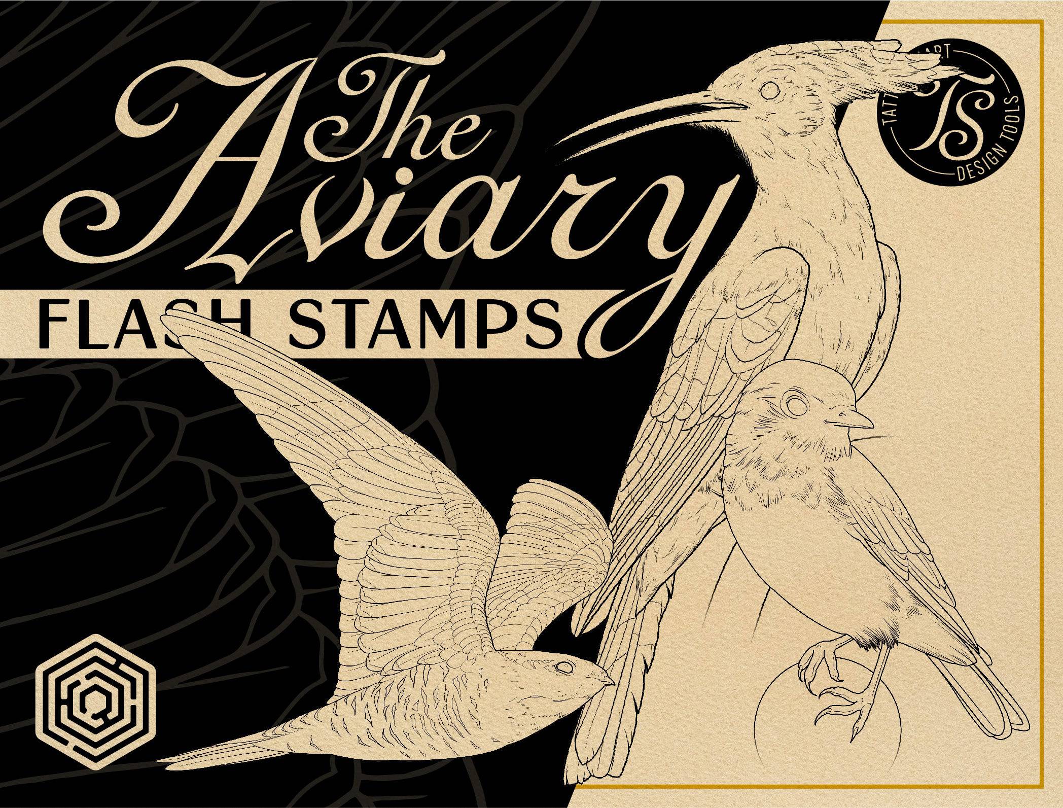 Flash Stamps - The Aviary - Tattoo Smart