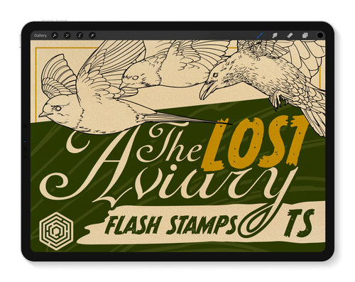 Flash Stamps - The Lost Aviary - Tattoo Smart